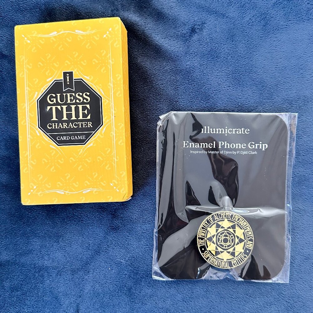 Illumicrate Guess The Character Card Game Guess Who + Bonus Enamal Phone Clip!